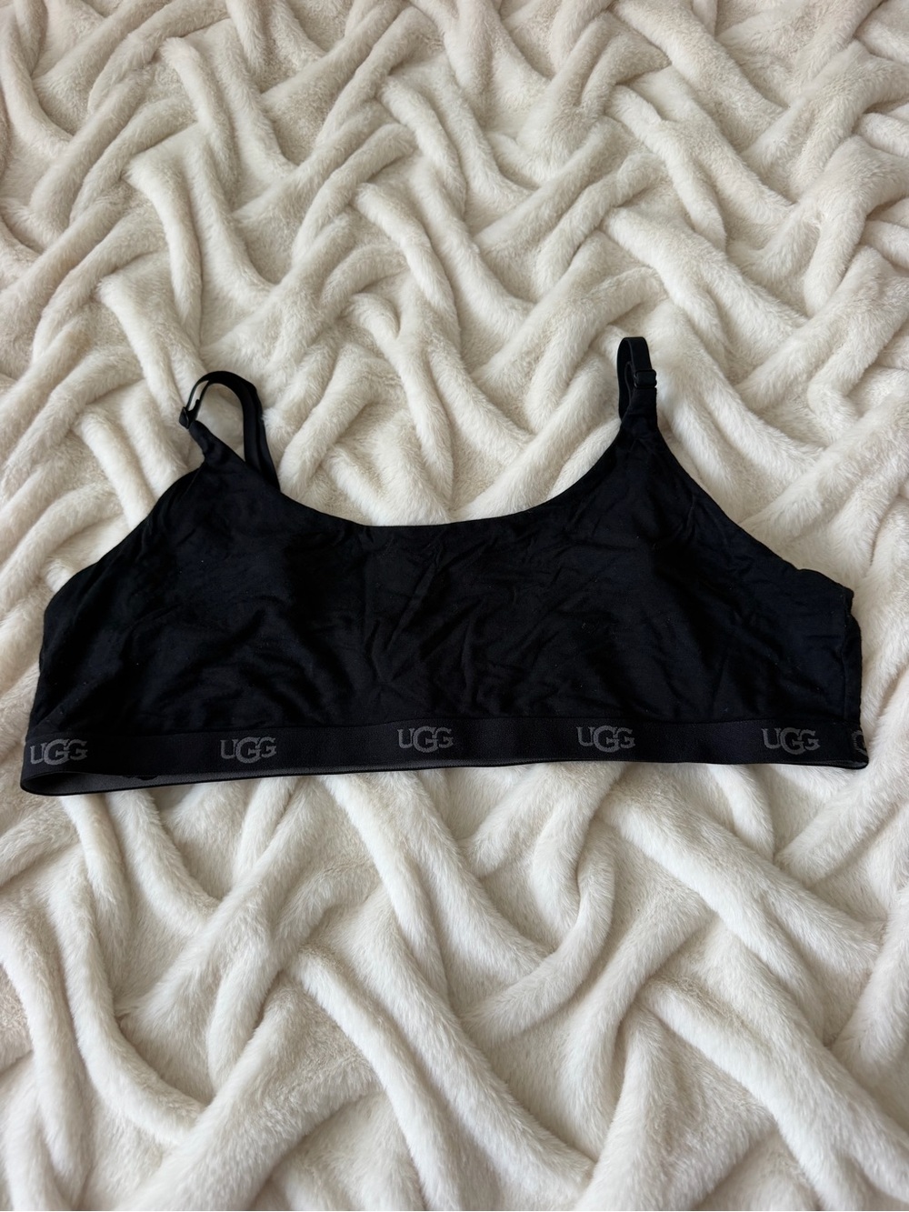 UGG Black Seamless Logo Bralette